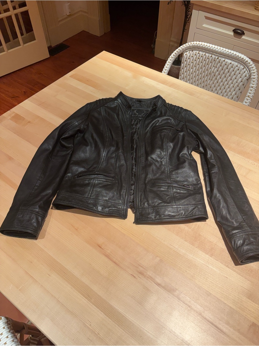 Women’s Black Leather Jacket